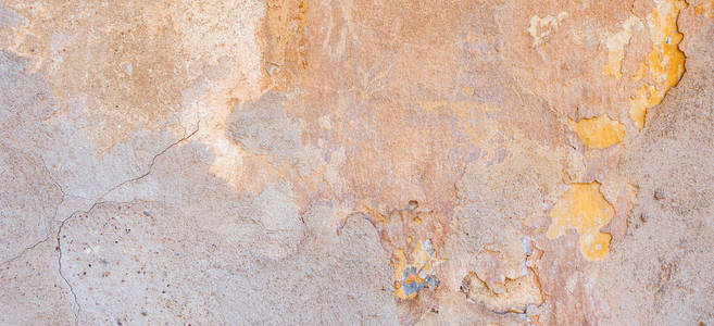 旧破获风化破旧的贴皮墙横幅背景