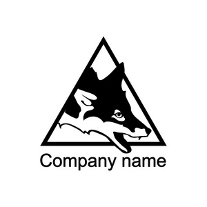 狐狸与地方为公司名称的标志