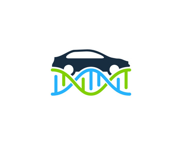 汽车 Dna 徽标图标设计