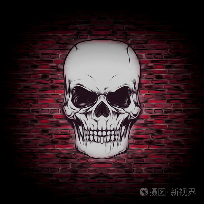 恶魔的骷髅图照片-正版商用图片0oj9tk-摄图新视界