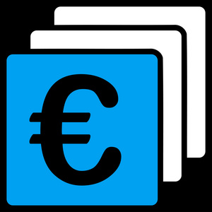 欧元财政图标