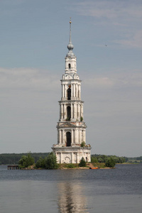 Kalyazin, 俄罗斯, Tver 地区。Kalyazinsky 三位一体修道院, 成立于 1434年, 圣。Makarii