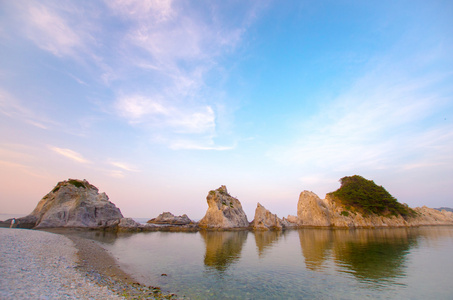 浜海滩浜,宫古市, 岩手县 (郡), 日本旅游照片