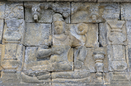 佛教雕刻救济的细节