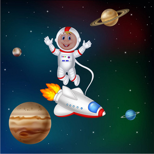 在太空行走图片