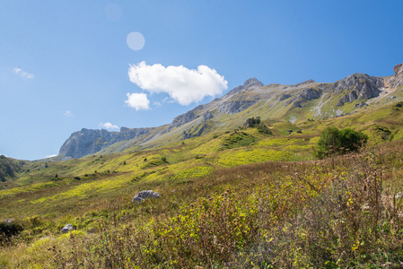 高加索地区自然保护区风景秀丽的群山