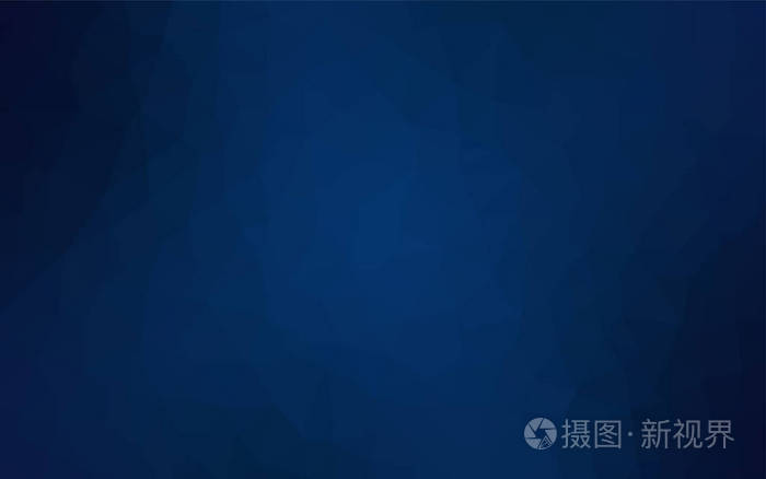 深蓝色矢量多边形抽象背景.具有渐变的折纸风格的创造性几何插图.