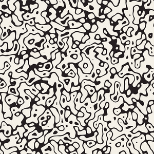 噪音 Grunge 抽象肌理。抽象的复古背景设计。矢量无缝黑色和白色花纹
