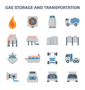 气体存储图标