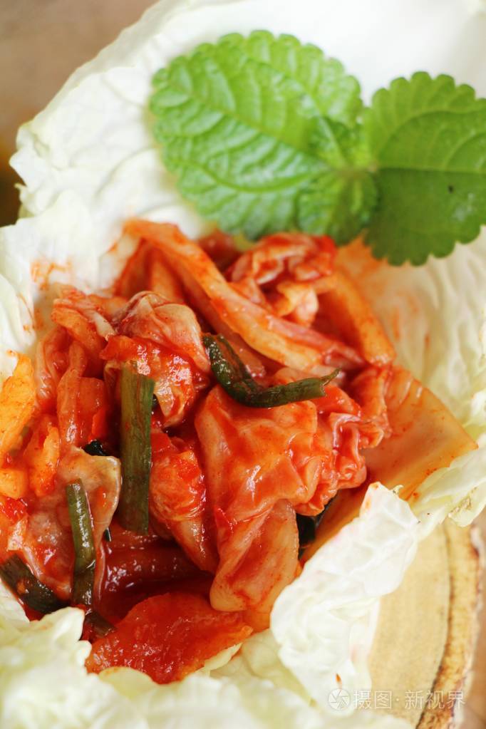 韩国食品传统泡菜味道鲜美
