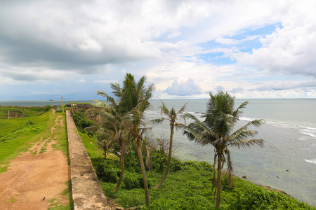 美丽的海滩的风景