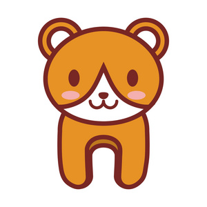 卡通熊动物形象照片