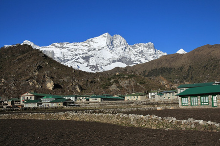 夏尔巴人村庄昆，珠穆朗玛峰国家公园
