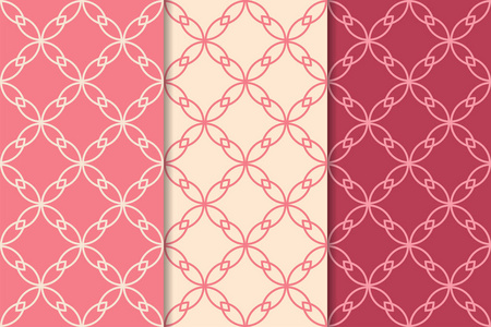 樱桃红色几何垂直无缝图案, 用于网络纺织品和墙纸