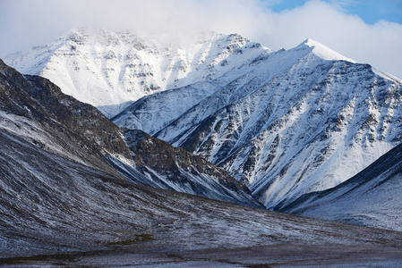 阿拉斯加山与雪