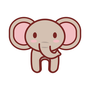 卡通大象动物形象照片