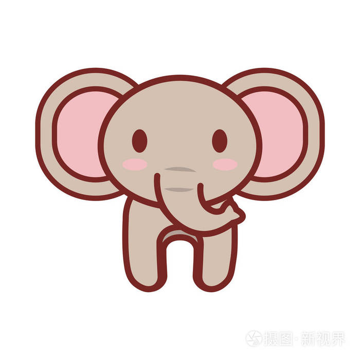 卡通大象动物形象