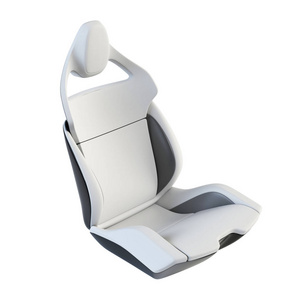 运动汽车座椅, 现代设计, 在白色背景下隔离, 3d 渲染