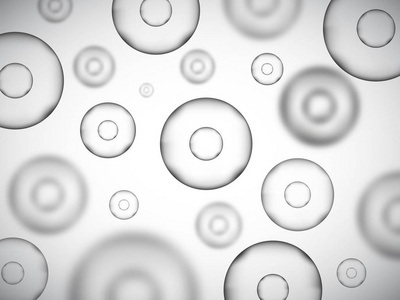 分子矢量背景。圆形细胞。灰色科学例证