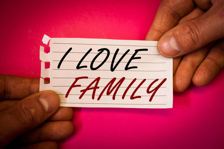 文字文字我爱家庭。良好感情的经营理念细心为你的母亲父亲