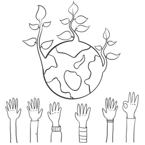 地球日宣传画图片大全