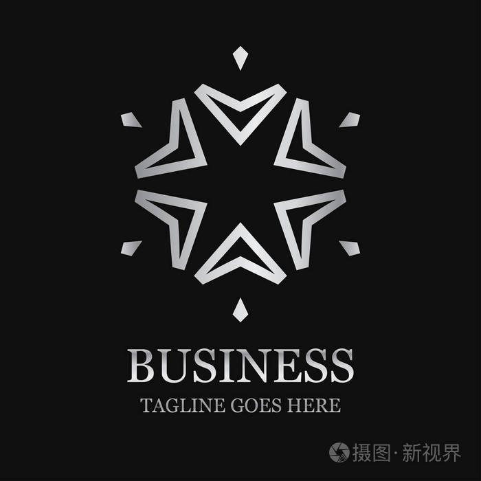 具有版式矢量的创意公司徽标设计