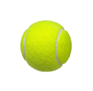 网球球上白色隔离图片