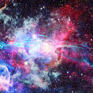 星云和恒星外层空间。这幅图像由美国国家航空航天局提供的元素
