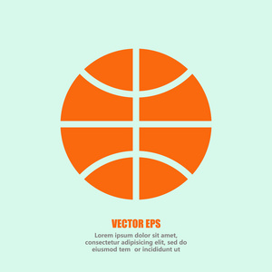 篮球平面图标图片