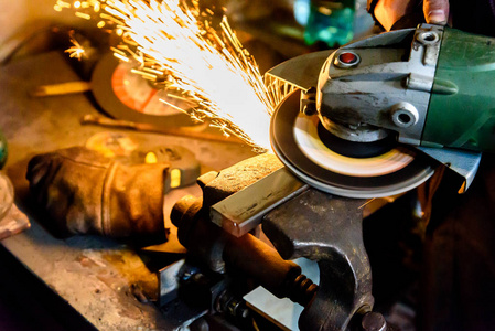 切割机火花金属磨削切割机, 火花照片