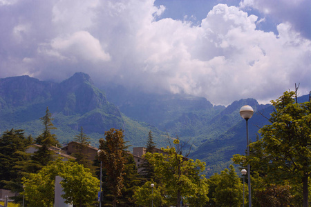 美丽多彩的景观，如山景