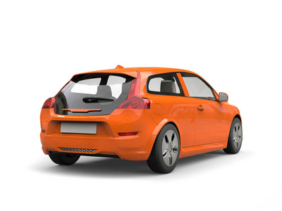 橙色吉普车汽车图片