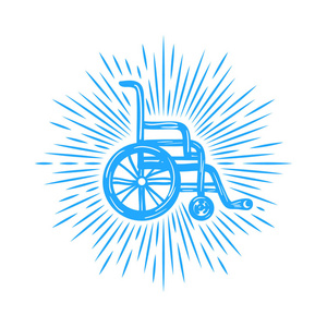 国际残疾人日。轮椅。残疾人的生命。矢量图