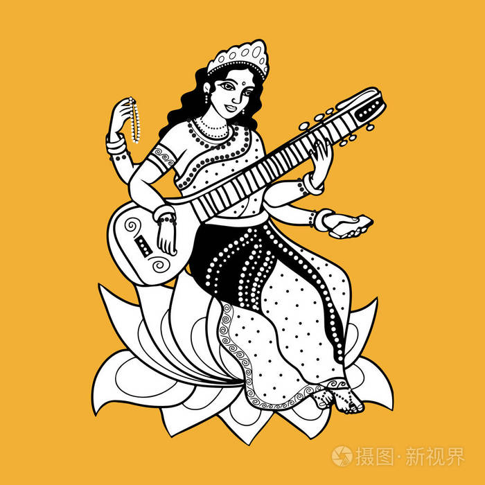 navratri 贺卡.用于打印海报,横幅和明信片