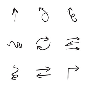 可爱涂鸦箭头集图片-可爱涂鸦箭头集素材-可爱涂鸦箭头集插画-摄图新