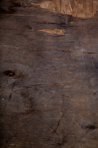旧木桌或木板作背景。文本空间