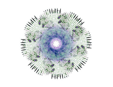 粒子的抽象形形式对主题的核物理科学和平面设计。神圣的几何未来派