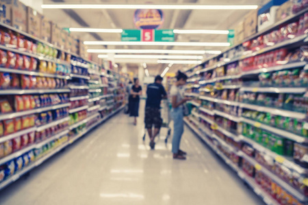 商场散景背景商业超市购物模糊和背景概念的模糊照片