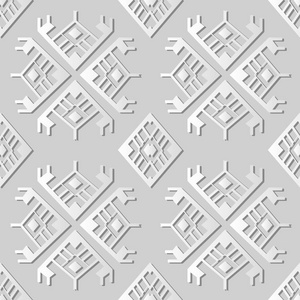 3d 白纸艺术多边形检查几何交叉原住民框架