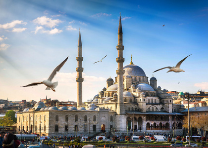 在伊斯坦布尔的蓝色清真寺