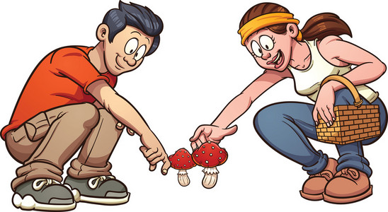 在白色背景上孩子们手中黄色手套捡空瓶塑成的垃圾袋男手捡东西,剪影