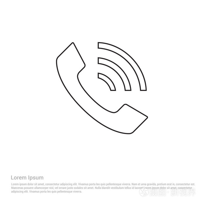 电话图标插画-正版商用图片0on3qq-摄图新视界