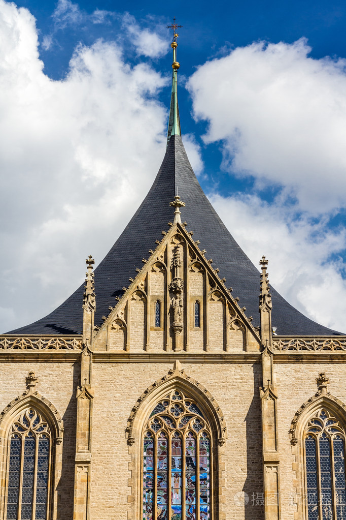 stbarbara的教会大教堂屋顶库特纳霍拉