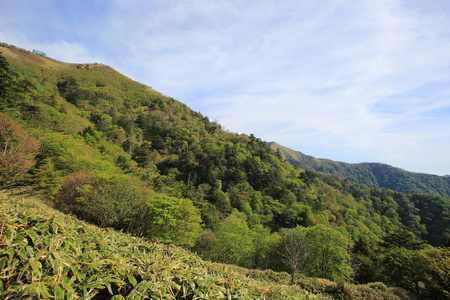 Mt.tsurugi，第二最高的山峰，在日本南部