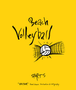 沙滩排球海报图片