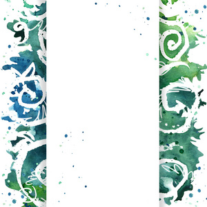 水彩花边摄影图 水彩花边图片大全 水彩花边照片 摄图新视界