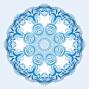 浅蓝色八角, 对称几何元素的图案。用于设计和 creativit
