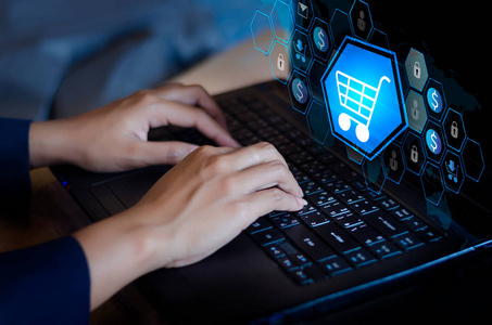 密钥锁安全系统抽象技术世界数字购物订单交易在互联网上照片