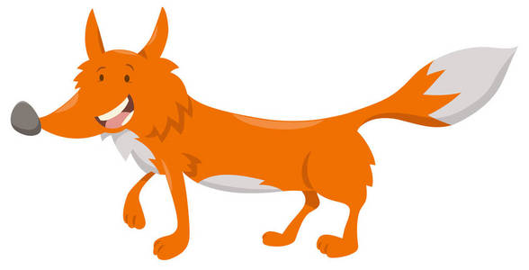可爱的卡通狐狸动物字符