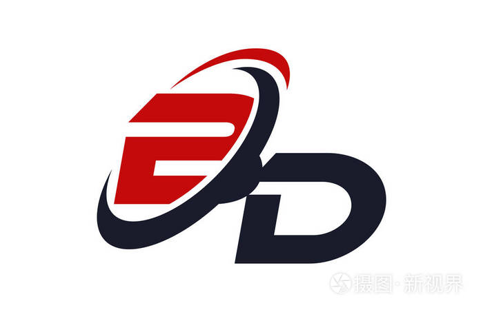 bd标志旋风全球红字矢量概念